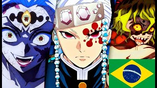 Trechos da dublagem de Kimetsu no Yaiba (Arco Distrito do Entretenimento)