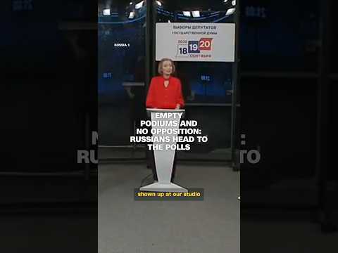 Empty podiums and no opposition: Russians head to the polls