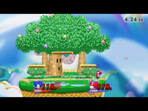 SSB4 Wii U With Friends Sonic vs Yoshi