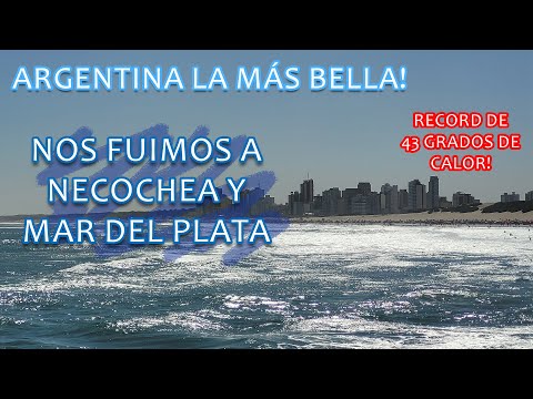 NECOCHEA - MAR DEL PLATA CON 43 GRADOS DE CALOR!!