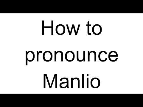 How to Pronounce Manlio (Italian)