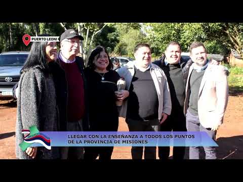 PUERTO LEONI: LLEGAR CON LA ENSEÑANZA A TODOS LOS PUNTOS DE LA PROVINCIA DE MISIONES
