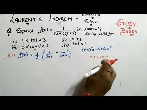 Laurents Series for Complex Variable I Laurents Theorem (Complex Analysis) I Numerical Practice