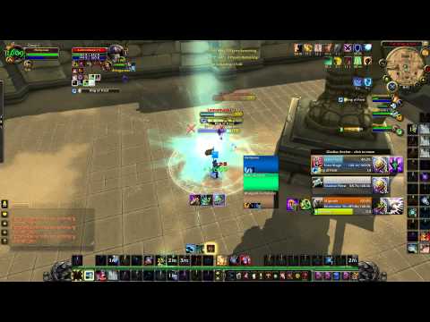 WoW WoD -2.4k mmr Rated Arena 3v3 - Enh Sham Turbo  vs God Comp. D/c and still won
