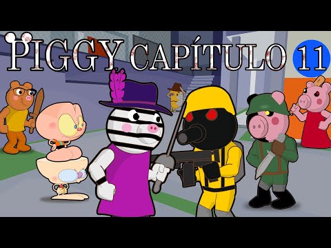 Mongo e Drongo em PIggy do Roblox Capítulo 11 - No quartel do exército. Piggy em desenho animado