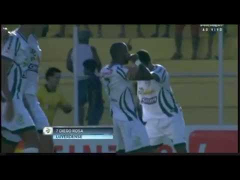 Gol de Diego Rosa, Luverdense 2x2 Santa Cruz 06.06.2015, Brasileirão serie b 2015