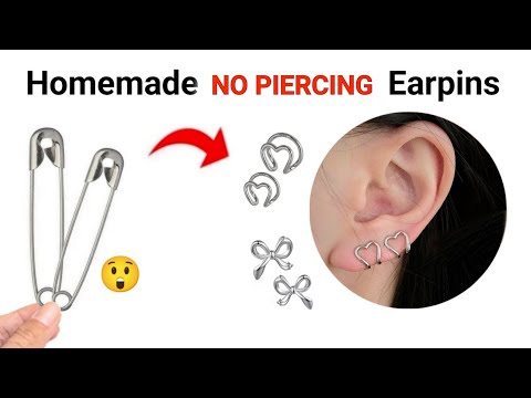 DIY Homemade Love Earrings😍🥰/how to make earrings at home/no piercing Earrings/best earrings ever!