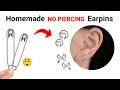 DIY Homemade Love Earrings How To Make Earrings At Home No Piercing Earrings Best Earrings Ever