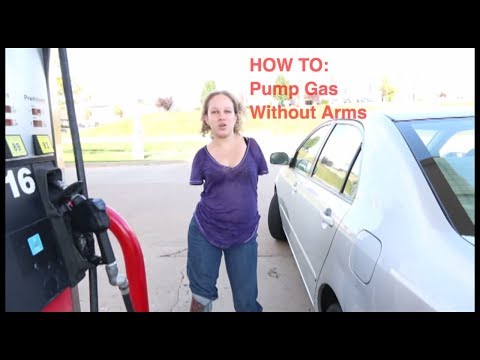 How to pump gas without arms