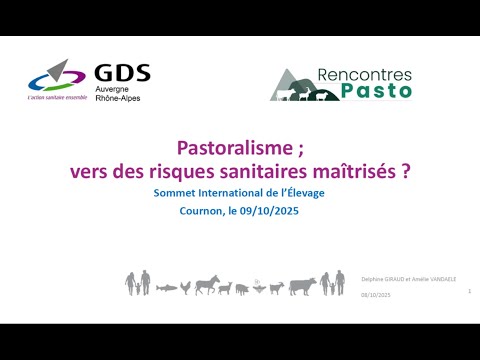 Pastoralisme, vers des risques sanitaires maîtrisés ?