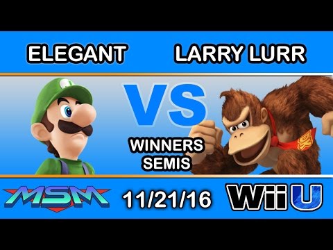 MSM 75 - eM | Elegant (Luigi) Vs. eLv | Larry Lurr (Donkey Kong) Winners Semis - Smash Wii U