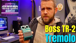 Video thumbnail for Boss TR-2 Tremolo Pedal Review by The Guitar Manifesto