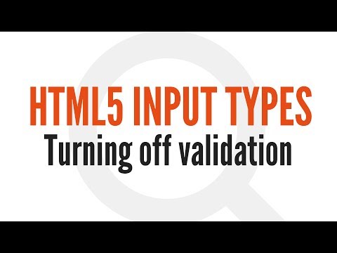 HTML5 Input Types: Turning Off Automatic Validation (13/14)