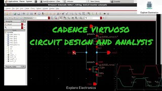 Cadence Virtuoso tool for the design of CMOS inverter | Cadence tutorial | DC & Transient Analysis
