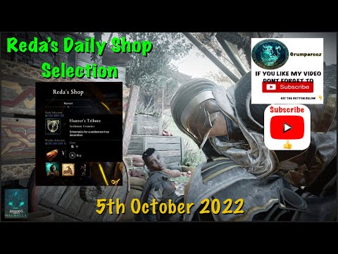 REDA'S daily Shop selection HUNTERS TRIBUTE Settlement Cosmetic 5/10/2022 ACValhalla