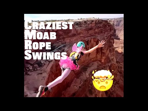 CRAZIEST Moab Rope Swing Jumps Ever! You Won't Believe!