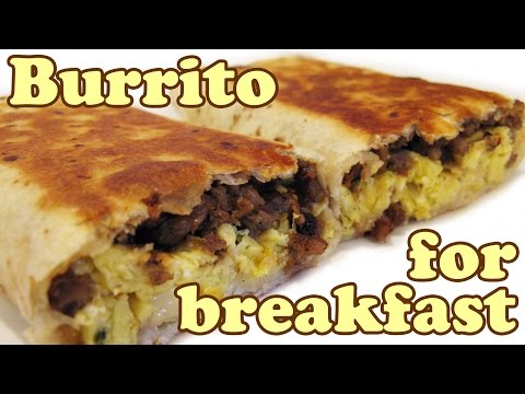 Breakfast Burrito Wrap Recipe - Sausage Egg Tortilla Wrap - Sausage Egg Burrito Recipe - HomeyCircle Video