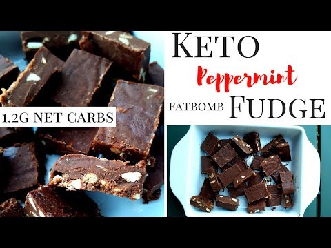 Keto Peppermint Fudge Recipe | Low Carb Desserts | Fatbombs