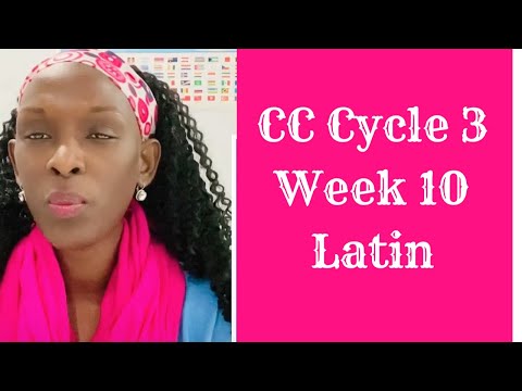 CC Cycle 3 Week 10 Latin