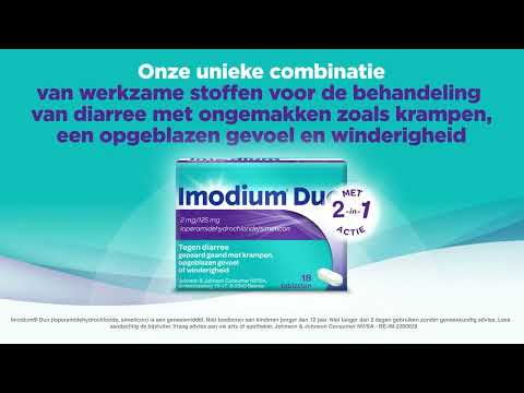 Imodium Duo voor de behandeling van kortdurende diarreeaanvallen