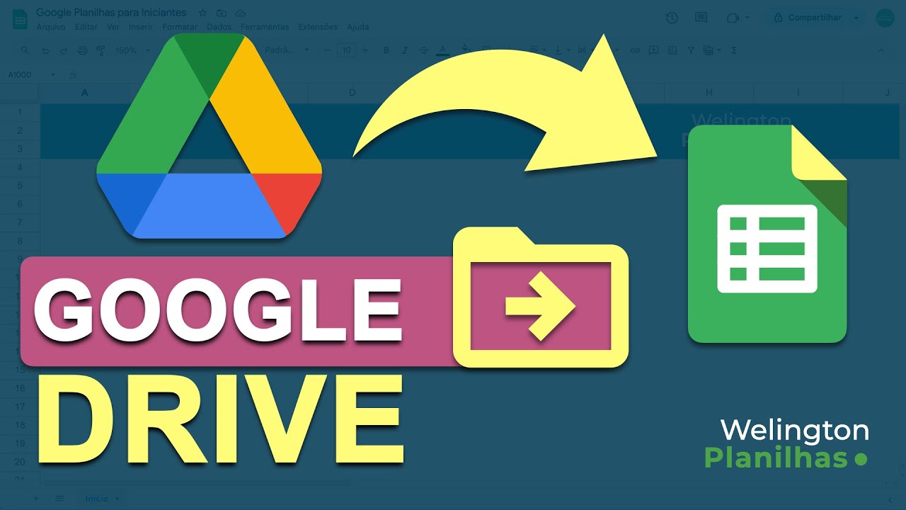 GOOGLE DRIVE para INICIANTES: como usar para CRIAR e ORGANIZAR suas PLANILHAS do Google em PASTAS.