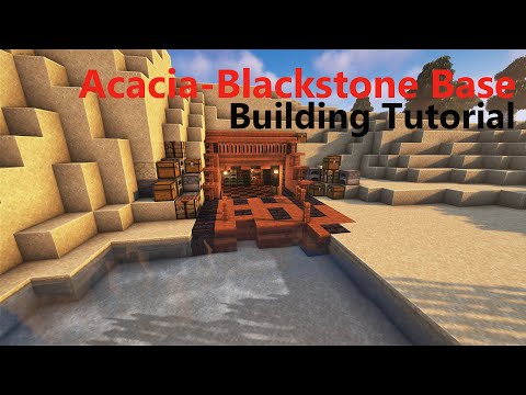 EPIC Minecraft Base build with Acacia-Blackstone