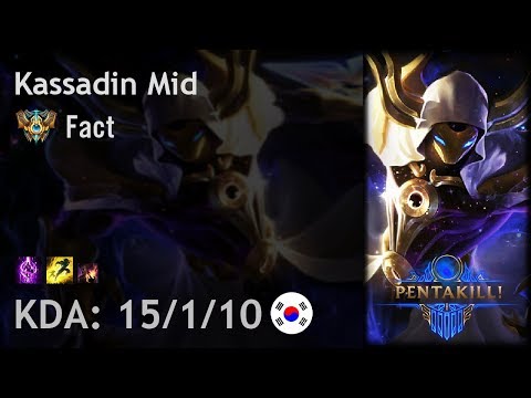 Kassadin Mid vs Azir - Fact - KR Challenger Patch 7.21