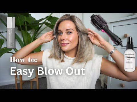 HOW TO: Easy Salon blow out at home | Short/Medium Length Hair