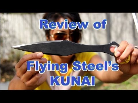 Review of Flying Steel's Kunai Throwing Knife Video