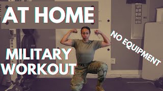 At Home Military Workout | Getting Ready for Basic Training | Basic Training Exercises, No Equipment