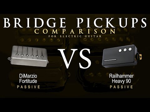 DiMarzio FORTITUDE vs Railhammer HEAVY 90 - Bridge Guitar Pickup Comparison Tone Demo