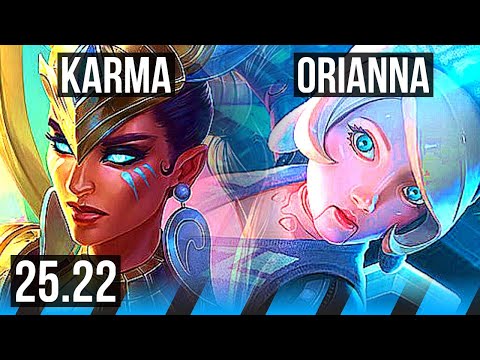 KARMA vs ORIANNA (MID) | 7/1/7 | KR Master | 25.22