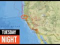 Northern California Earthquake activity. Several Big fires in Southern California. 1/7/2025 - TheEarthMaster Northern California Earthquake activity. Several Big fires in Southern California. 1/7/2025
