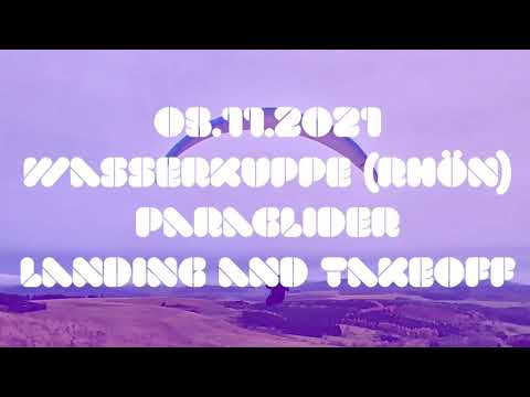 03.11.2021 Wasserkuppe Landing and Takeoff during strong wind soaring