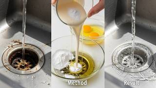 How to Clear a Slow Sink Drain Using ONLY Household Items!