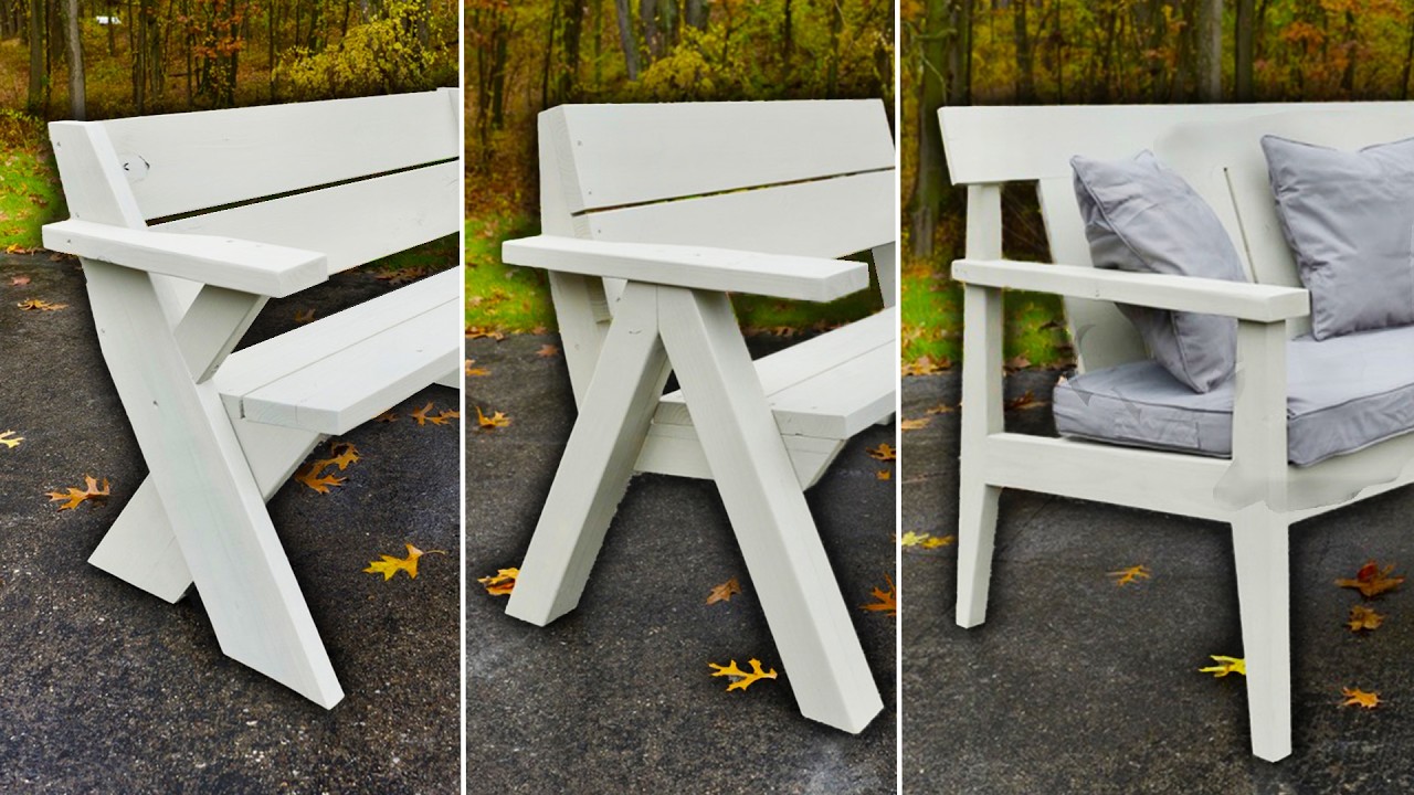 3 Outdoor Benches you can build in 1 DAY!