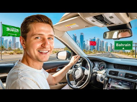 Driving Saudi Arabia's LONGEST ROAD - Riyadh to Bahrain! 🏎️