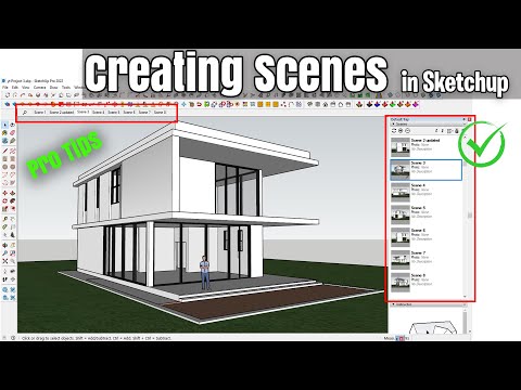 How to Create Scenes in SketchUp Pro | SketchUp 2022 Scenes and Animation |