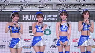 2024 SUPER FORMULA Rd.4 FUJI RQ04 #3#4 織田真実那 原あゆみ 夏川いづみ 菅原早記 リアライズガールズ  レースクイーンステージ 4K