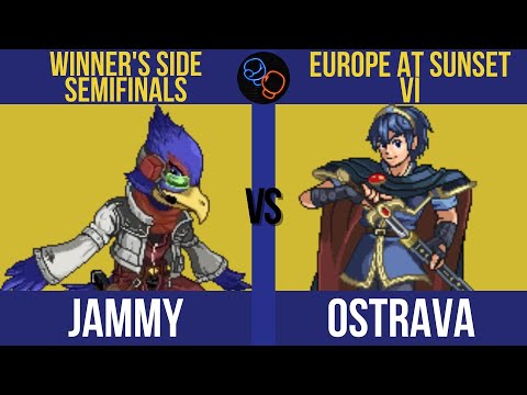 EU At Sunset VI Winner's Semis: Jammy (Falco) vs. 0strava (Kirby, Marth) - SSF2 Tournament