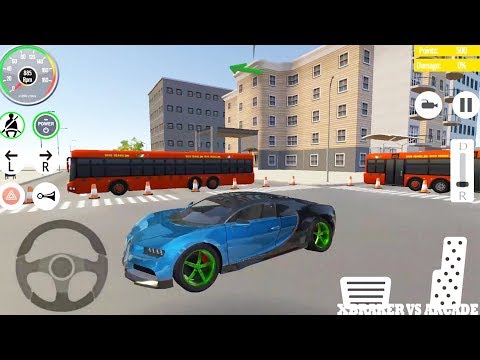 Car Driving School 2019: Blue Bugatti Driving Green Wheels - Android GamePlay HD