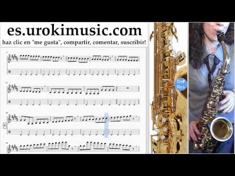 Como Tocar Saxofon tenor Major Lazer, Justin Bieber - Cold Water Parte#1 Clases Notas Musicales