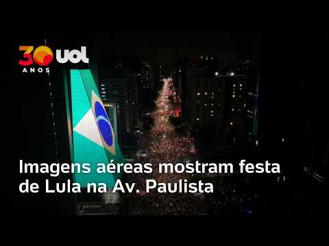 Lula na Avenida Paulista: veja imagens aéreas da festa em SP após reeleição