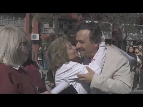 Las imágenes peregrinas del Señor y la Virgen del Milagro visitan la Casa de Gobierno