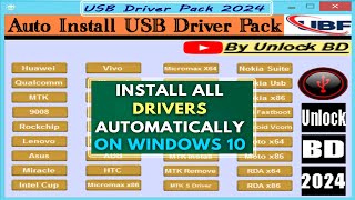 Auto Install Latest USB Driver Pack - All Windows Update Drivers 2023