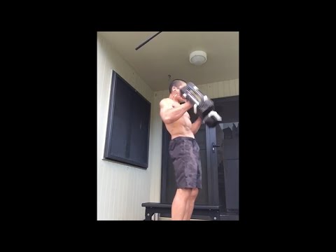 Home Workout in Hawaii - Dumbbell Squats  and Chest Press