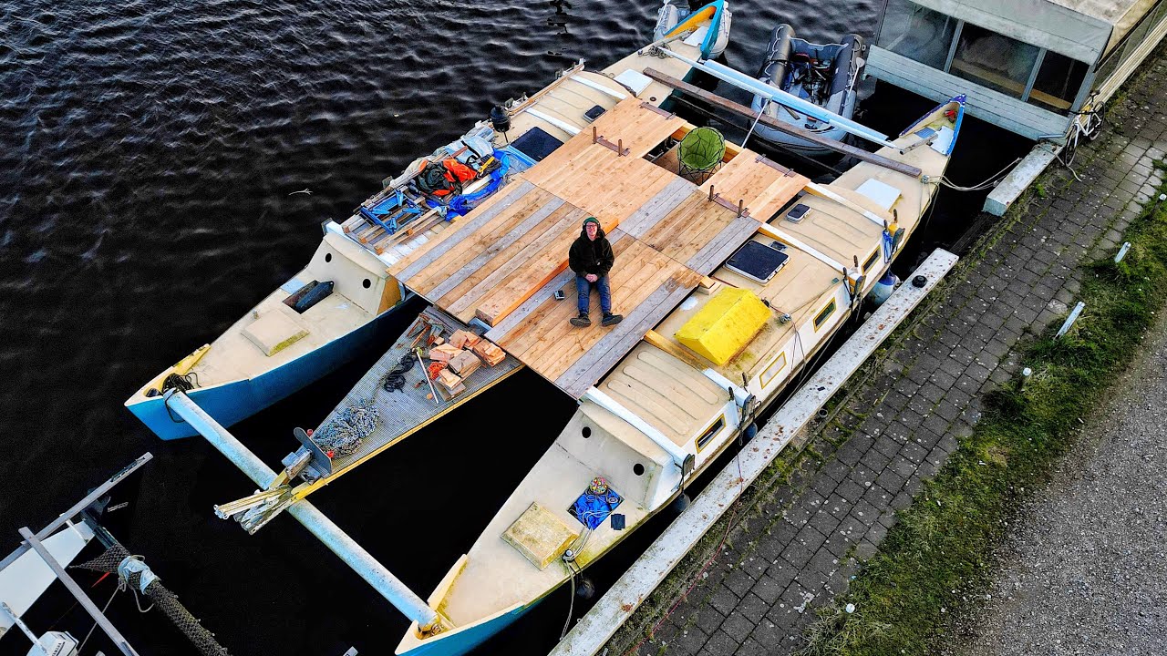 I Finished Decking My Ocean-Going Catamaran.