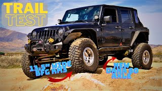 Trail Testing the JEEP with BFG KM3 Tires and a NEW Dana60 Rear Axle