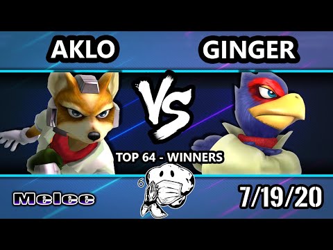 GOML 2020 SSBM - Ginger (Falco) Vs. Aklo (Fox) Melee Top 64