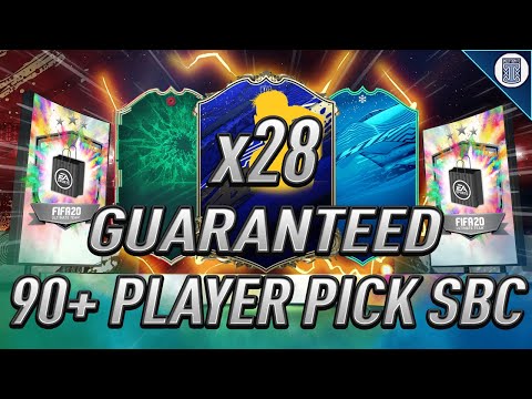 3 INSANE TOTY'S PACKED! - X28 GUARANTEED 90+ PLAYER PICK SBC! - FIFA 20 ULTIMATE TEAM
